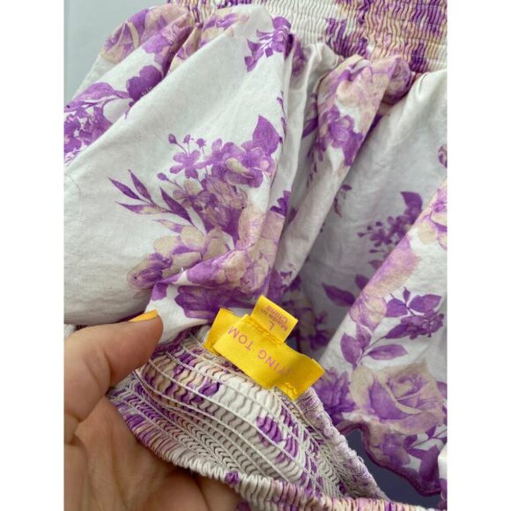 Flying tomato purple floralā scallop edge shorts & tank set - Picture 8 of 10